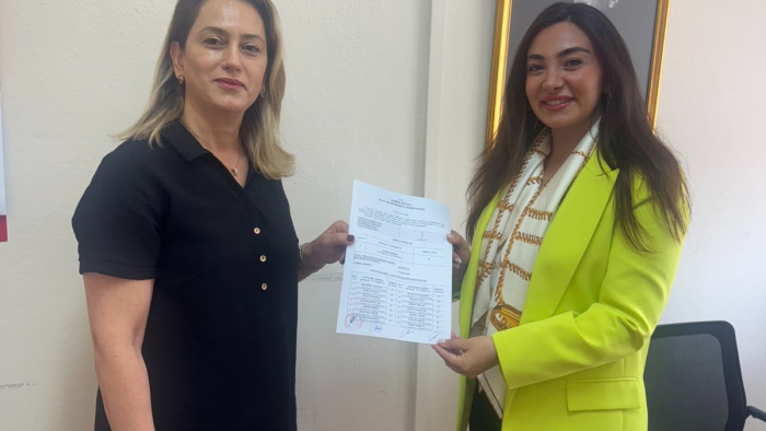MHP İPSALA İLÇE BAŞKANI AV. AYBİKE ŞİMŞEK MAZBATASINI ALDI